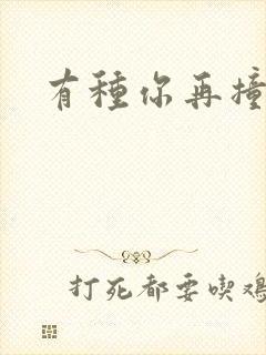 有种你再撞一下