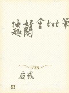他好会txt笔趣阁
