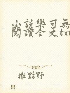 小说乐可无弹窗阅读全文txt金银花