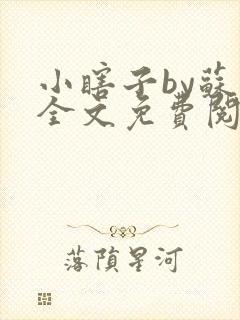 小瞎子by苏软全文免费阅读