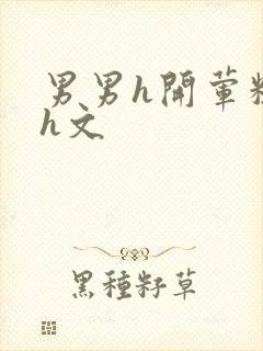 男男h开荤粗肉h文