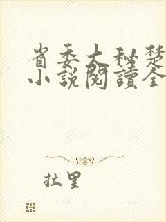 省委大秘楚东恒小说阅读全文