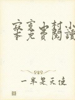 寂寞山村小说全本免费阅读