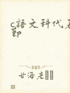 c语文科代表一节