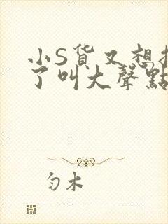 小S货又想挨C了叫大声点小