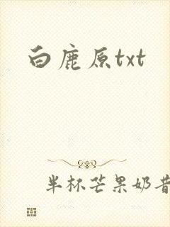 白鹿原txt