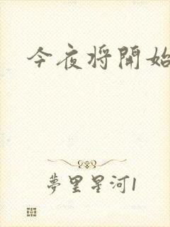 今夜将开始小说