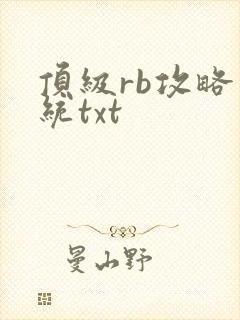 顶级rb攻略系统txt
