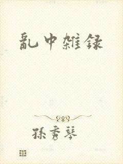 乱中杂录