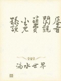 孙小萌闫辰的小说免费观看