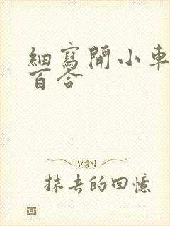 细写开小车车的百合