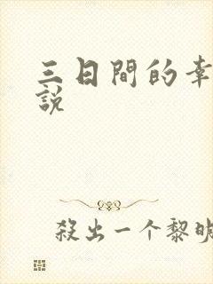 三日间的幸福小说