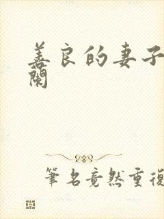 善良的妻子王晓兰