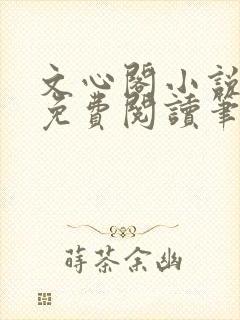 文心阁小说全文免费阅读笔趣阁