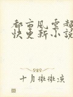 都市风云超前超快更新小说