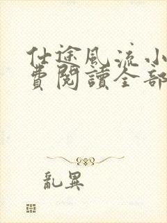 仕途风流小说免费阅读全部章节