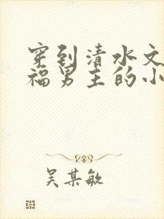 穿到清水文里造福男主的小说