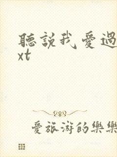 听说我爱过你txt