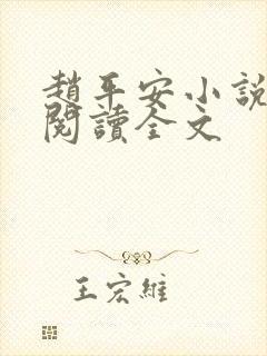 赵平安小说免费阅读全文