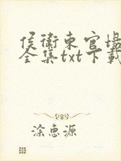 侯卫东官场笔记全集txt下载