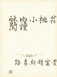 酥肉小桃花全文阅读