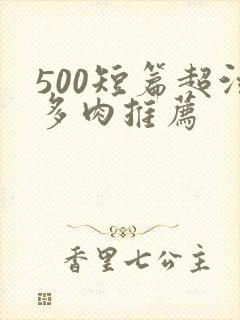500短篇超污多肉推荐