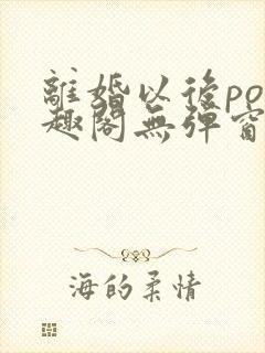 离婚以后po笔趣阁无弹窗