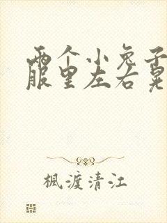 两个小兔子在衣服里左右晃