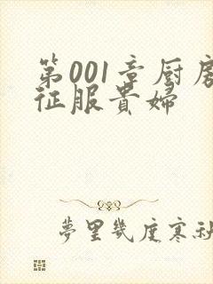 第001章厨房征服贵妇