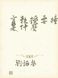 言教授要撞坏了是什么