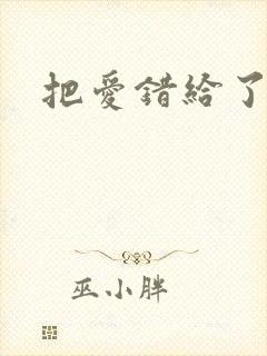 把爱错给了你