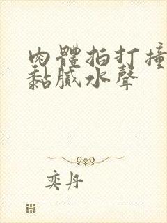 肉体拍打撞击出黏腻水声