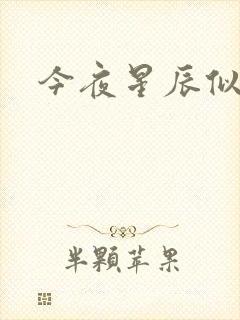 今夜星辰似你