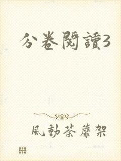分卷阅读3