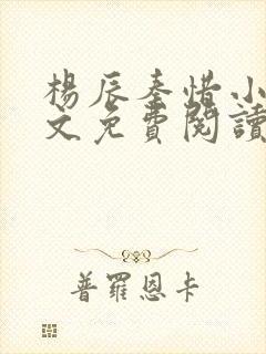 杨辰秦惜小说全文免费阅读完整版