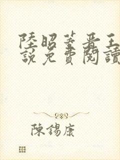 陆昭菱晋王的小说免费阅读