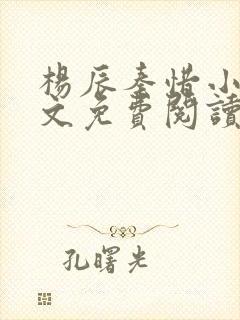 杨辰秦惜小说全文免费阅读最新