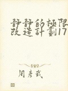 静静的极限自我改造计划17