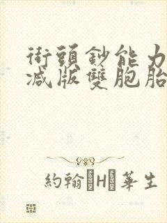 街头钞能力无删减版双胞胎