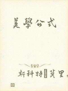 美学公式