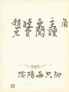 赵晓东主角小说免费阅读