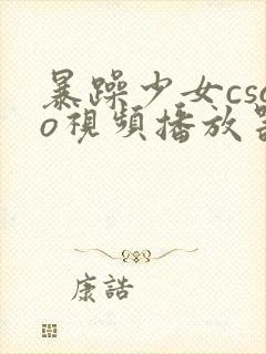 暴躁少女csgo视频播放器推荐