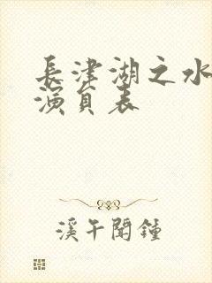 长津湖之水门桥演员表