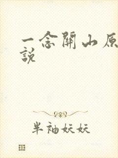 一念关山原著小说