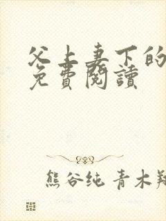 父上妻下的小说免费阅读