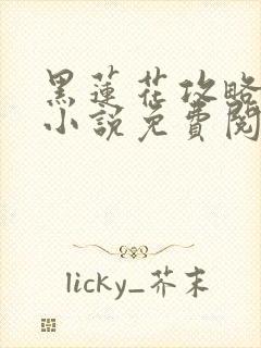 黑莲花攻略手册小说免费阅读