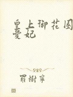 皇上御花园中要爱妃