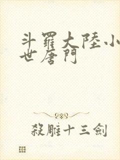 斗罗大陆小说绝世唐门