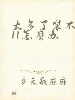 太多了装不下h11怎么办