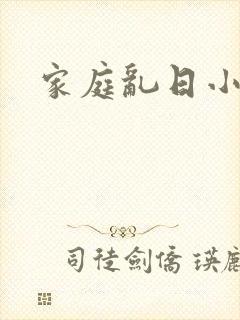 家庭乱日小说